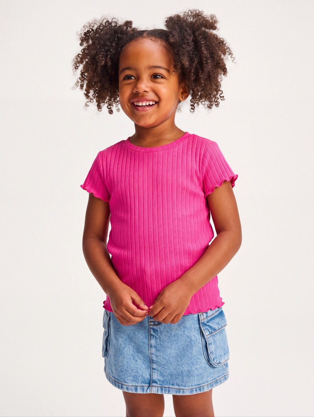 NWT Wonder Nation Girls Pink Tee Shirt Size S (6-6X)